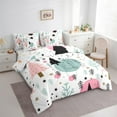 thumbnail image 3 of Manfei Cartoon Xmas Tree Bedding Comforter Set 7pcs for Boys, Magic Christmas Stars Queen Bedding Sets, Rustic Plant Botanical Reversible Queen Sheet Sets, Breathable Home Decor, 3 of 7