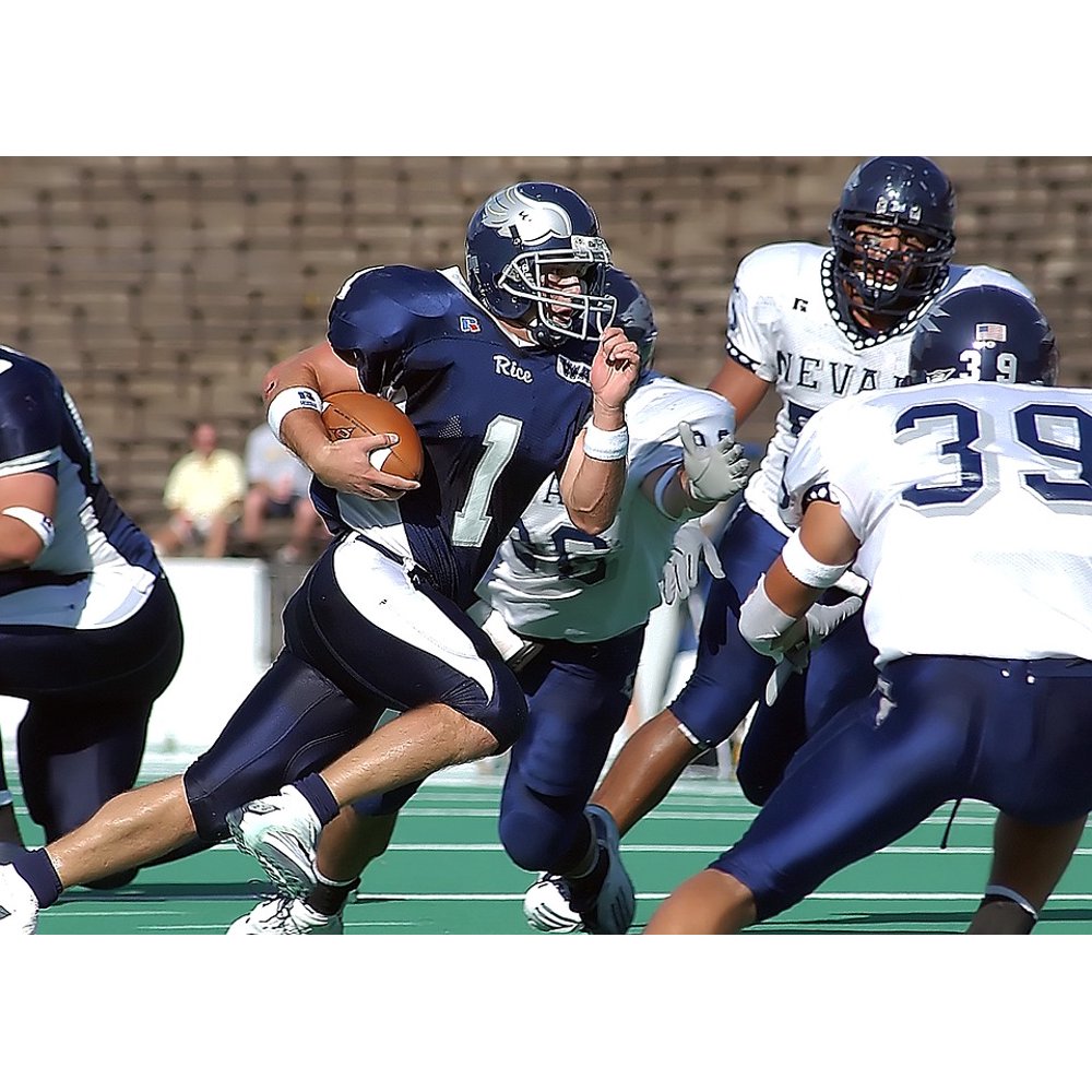 Football Quarterback Action Running Back American20 Inch By 30 Inch