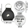 thumbnail image 3 of Pocket Hug Gifts for Mom Mother Christmas Birthday Gifts for Mom In Law Stepmom Inspirational Long Distance Relationship Keychain Gifts for Mom Double Sided Pocket Hug With PU Leather Keychains, 3 of 6