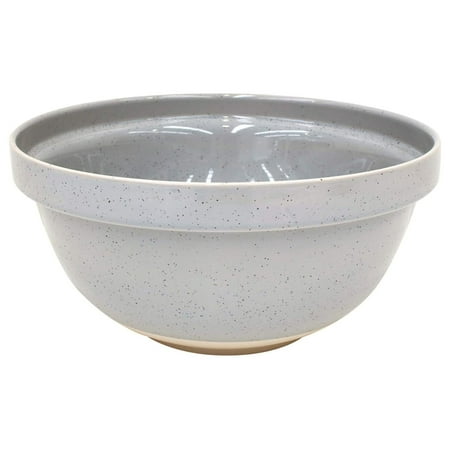 

TiaGOC Ceramic Stoneware 6.6-Qt Mixing Bowl - Fattoria Collection Grey | Microwave & Dishwasher Safe Bakeware | Food Safe Glazing | Restaurant Quality Serveware