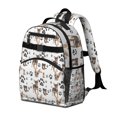 thumbnail image 2 of Chihuahua and Footprints Backpack for School,Cute School Bag,Schoolbag with Adjustable Shoulder Straps & Padded Back,15.25"x11.5"x5.25", 2 of 6