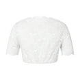 thumbnail image 5 of New Border Oktoberfest Women Elegant Classic Regular Base Lace Patchwork White Shirt Top Tunic Length Tops for Women plus Size Womens Long Sleeve Blouse Camisole Tunic plus Size Loose Shirt Long, 5 of 7