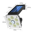 thumbnail image 3 of Solar Outdoor Lights with Motion Sensor | IP65 Waterproof Security Lights | 3 Lighting Modes for Fence, Yard, Garden, Patio & Front Door | Black, 3 of 7