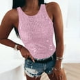 thumbnail image 3 of Womens Sparkly Tank Tops, Sleeveless Shirts for Women Summer Fashion Shiny Sequins Crewneck Tanks Blouses for Party, 3 of 5