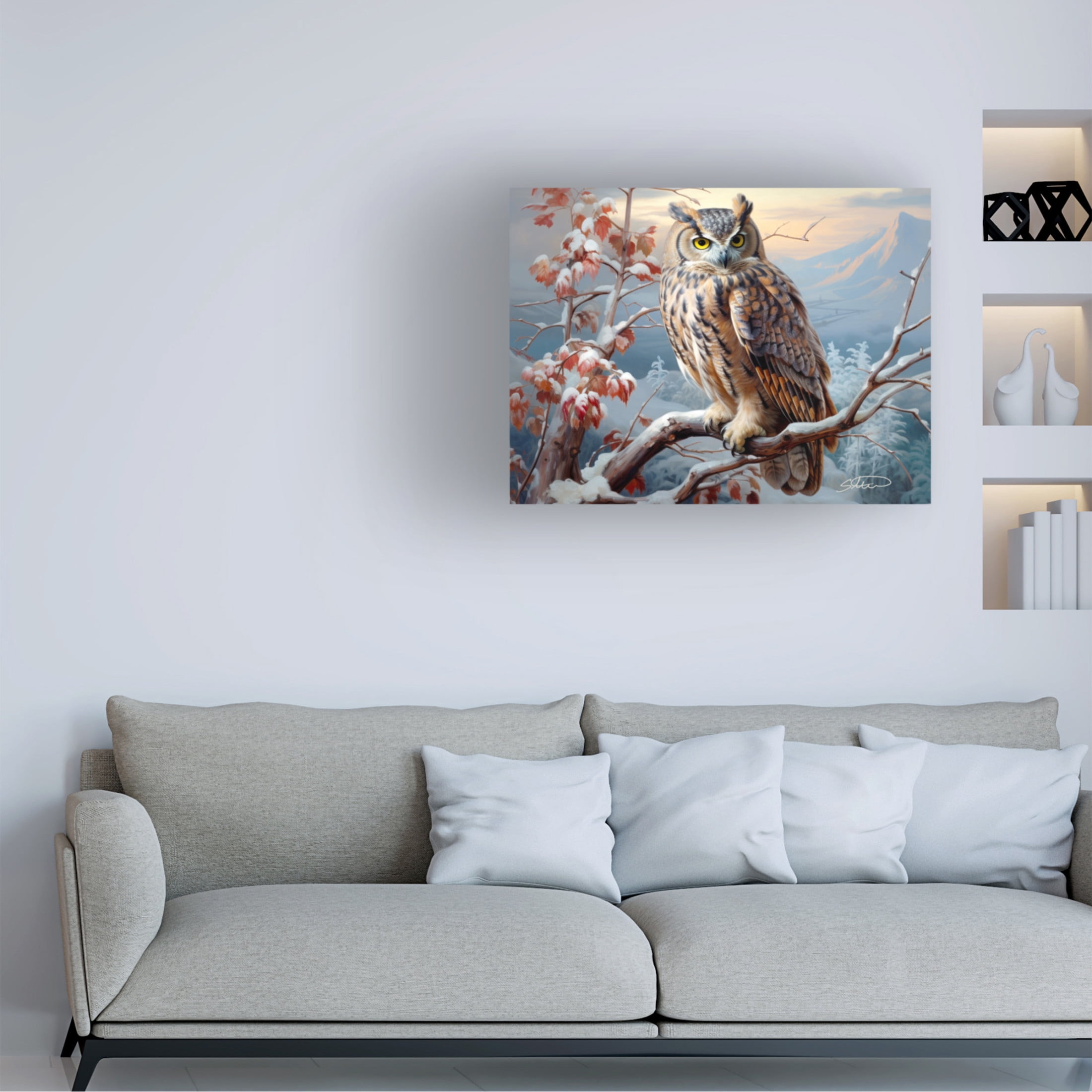 Canvas Wall Art - Stewart 'The Protector' Wall Art for Living Room, Bedroom, or Office Décor by Trademark Fine Art - 19 x 14 Inches