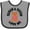 Heather and Black, variant on Inktastic Mamaw and Papaw Love Me Grandchild Bear Girls Baby Bib