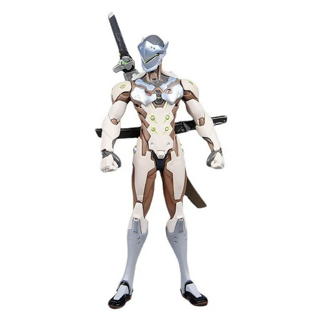 Figura de anime, colección de juguetes, modelo, decoración, Overwatch, Genji