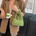 thumbnail image 1 of Bolsas De Hombro Bolso de mujer Bolso de axila tejido informal Bolso de compras de verano elegante (Verde) Likrtyny Para Estrenar, 1 of 6
