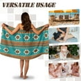 thumbnail image 5 of Yuyamidu Aztec Ethnic Gemoetric Body Wrap Towel for Women Lightweight Bath Wrap with Pocket Stretchy Shower Towel Wrap Comfortable Bath Towels Knee Length Bath Sheets Size L, 5 of 7
