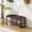 Brown-31.5", variant on Ebenchico 31.5 inch Solid Wood Shoe Rack Bench for Entryway, 2-Tier Wooden Shoe Bench with Storage, PU Seat Cushion(Brown)