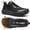 Black, variant on OrthoComfoot Orthopedic Men's Wide Shoes: Comfortable Arch Support Running Sneakers, Wide Toe Box Work Tennis Outdoor Walking Shoes