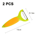 thumbnail image 2 of Cuchillo pelador de maíz pelador de maíz, con mango ergonómico antideslizante y hoja afilada, 2 of 5