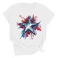 thumbnail image 2 of Vetsdori Red White and Blue T Shirts for Women USA Years Anniversary Graphic Pullover 4th of July Summer,Independence Day Patriotic Crew Neck Casual Womens Shirts Short Sleeve, 2 of 7