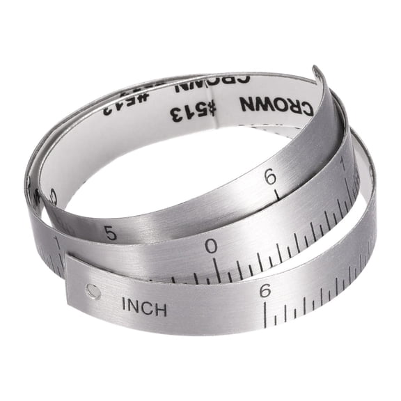 Uxcell Center Finding Ruler Table Sticky Adhesive Tape Measure Aluminum Track Ruler 6-inch