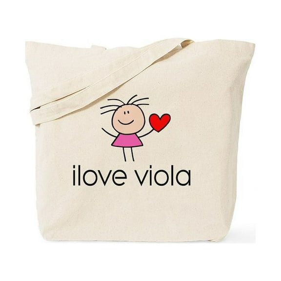 CafePress - I Heart Viola Tote Bag - Unisex Canvas Tote Bag, Beige, 1-Piece