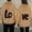 #032 VE Khaki, variant on Felirenzacia Valentine's Day Matching Couple Love Graphic Hoodie, LO Print Pullover Tube Sweatshirt for Big Women,Red,S