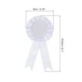 thumbnail image 2 of Uxcell Blank Award Ribbon, Rosette Ribbon Honorable Prize Recognition Ribbon, White, 18Pack, 2 of 5