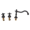 thumbnail image 1 of Beautiful Copper Bathroom Basin Faucet With Double Handle, Leakproof  For Easy Installation, 1 of 8
