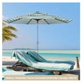 thumbnail image 2 of 10 Ft 3-Tier Patio Umbrella Replacement Canopy Market Table Top Market Pool, 2 of 9