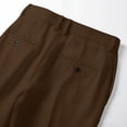 thumbnail image 6 of SAWOBUUN Men's Pleated Dress Pants Straight Leg High Drape Business Casual Suit Trousers with Pockets, 6 of 6