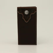 Ariat Boy's Floral Embossed Rodeo Brown Wallet A3551502