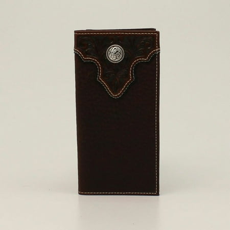 Ariat Boy's Floral Embossed Rodeo Brown Wallet A3551502
