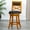 #2 Natural, variant on Cfowner 24" Counter Height X-Back Swivel Stool, Espresso Finish, Beige Fabric Seat