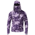 thumbnail image 5 of Mens Long Sleeve Sun Protection Shirts UPF 50+ Sun Protection Camo Hoodie Shirt SPF Fishing Outdoor UV Hiking Lightweight Shirts, 5 of 6