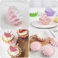 thumbnail image 3 of Shisuyan Cupcake Liners for Baking Pink High Temperature Resistant Oil Paper 50Pcs 2.95X1.77In, 3 of 8