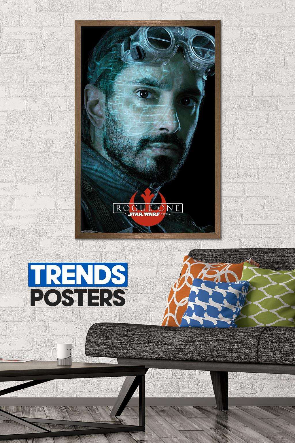 Star Wars: Rogue One - Bodhi Wall Poster, 22.375" x 34", Framed