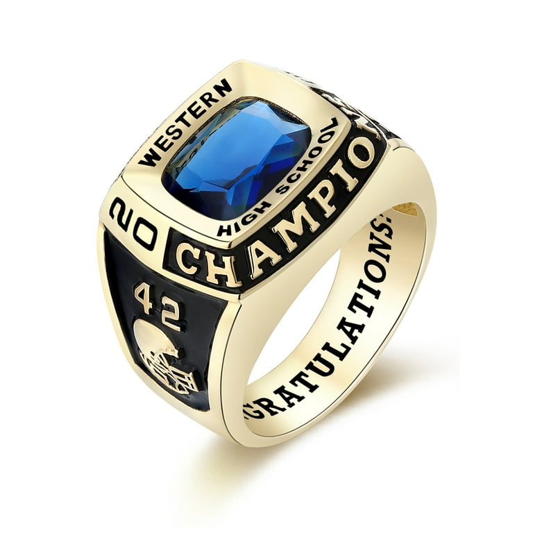 Mementos Jewelry by PJM Custom Sterling Silver Men's Class Rings