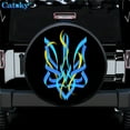 thumbnail image 2 of Ukrainian Girl Flag Printed Car Tire Covers for Off Road Vehicle SUV Sun Protection Custom Pattern Car Tire Covers 14 16 17 In, 2 of 5