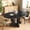Black, variant on Mondeer Extendable Round Dining Table for 4-8, 43.3"-59" Kitchen Oval Dining Table with Heavy Duty Wood Base and Hidden Extension Storage Space Saving, for Kitchen Living Room (Black)