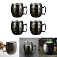thumbnail image 1 of Tazas de acero inoxidable BLESIY 4 Tazas de Cobre Premium 530ml Moscow Mule Mug, 1 of 8