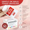 thumbnail image 2 of wqlpp-Nail Polish Remover Pads - 100% Non-Acetone - 50 Pack Bulk Set - Individually Wrapped - Quick Nail Polish Remover Wipes - Fingernail Travel Kit to Clear Nail Polish for Home & Professional Remo, 2 of 4