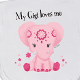 thumbnail image 3 of Inktastic Aditi My Gigi Loves Me Pink Elephant Beautiful Baby Burp Cloth, 3 of 3