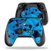 MightySkins Skin Compatible With Valve Steam Controller case wrap cover sticker skins Blue Skulls