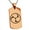 Rose, variant on Stainless Steel Ujiie Samurai Crest Engraved Dog Tag Pendant Necklace