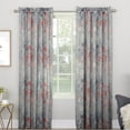 thumbnail image 1 of Sun Zero Auburn Nature/Floral Room Darkening Rod Pocket Single Curtain Panel, 1 of 2