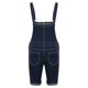 thumbnail image 5 of Hombres Casual Moda Sólido Pecho Bolsillo Denim Pantalones Cortos Rasgados Tipo Recto Monos, 5 of 5