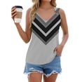 thumbnail image 2 of Jxximdong Tank Top for Women 2025 Casual Summer V Neck Sleeveless Camisole Ring Straps Loose Fit Workout Basic Shirts Spring Tops for Women, 2 of 4
