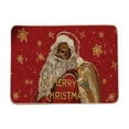 thumbnail image 3 of PALIFEUR Christmas Door Mat, 24"x16" Dirt Trapping Door Mat Indoor Entrance, Absorbent Non-Slip Christmas Santa Doormat, Washable Front Door Mat Outside Entrance for Holiday Party Decorations, Red, 3 of 6