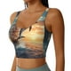 thumbnail image 2 of Fotbe Sailing Dancing Dolphin Sujetador Deportivo Largo sin Aros para Mujer con Almohadillas y Soporte Medio, Transpirable y Absorbente, Camiseta Tipo Chaleco o Tank Top-Small, 2 of 8