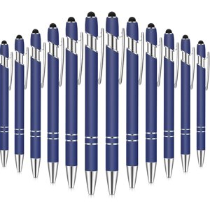 EcoNesxp mm smooth pen ballpoint pen 12 pack ballpoint pen with stylus tip black ink stylus metal pack ballpoint pen with stylus tip black ink stylus metal