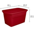 thumbnail image 3 of Sterilite Plastic 30 Gallon Tote Infra Red Set of 6, 3 of 7