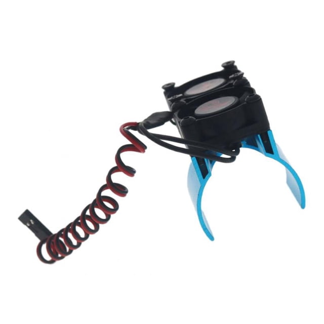Disipador de cubierta protectora térmica del motor eléctrico con ventilador SCX10 RC crawler Azul Yotijar Disipador de calor RC Crawler para coche