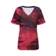 thumbnail image 3 of Camisetas de Manga Corta para Mujeres, Camiseta de Cuello Redondo con Impresión Casual Top Hecha de Poliéster Cómodo para Todo el Uso Diario de Temporada, Camisetas para Mujeres Casual, 3 of 4
