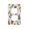 thumbnail image 3 of Switch Panel Switch Decoration 2.76x4.53x0.28 Inches Duplex Outlets Switch Plate Wall Plates Living Room Kitchen Bedroom Study Switches Christmas Pine Cone, 3 of 8