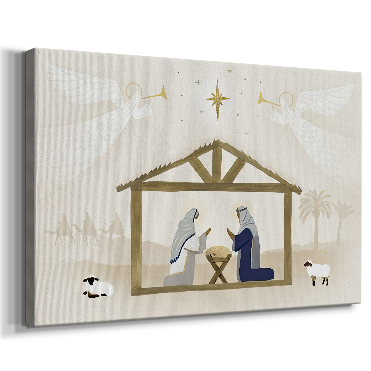 Away in a Manger Collection A- Gallery Wrapped Canvas