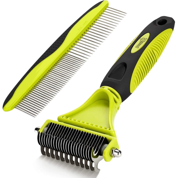 Cepillo para perros y gatos, peine y cepillo de aseo profesional para perros de pelo largo, rastrillo de aseo para perros y gatos, reduce eficazmente la caída de pelo hasta un 95% JM Otras herramientas de belleza